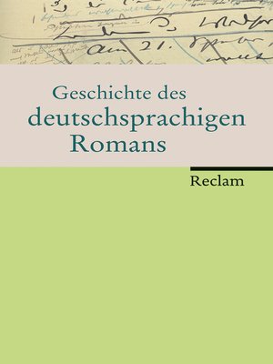 cover image of Geschichte des deutschsprachigen Romans